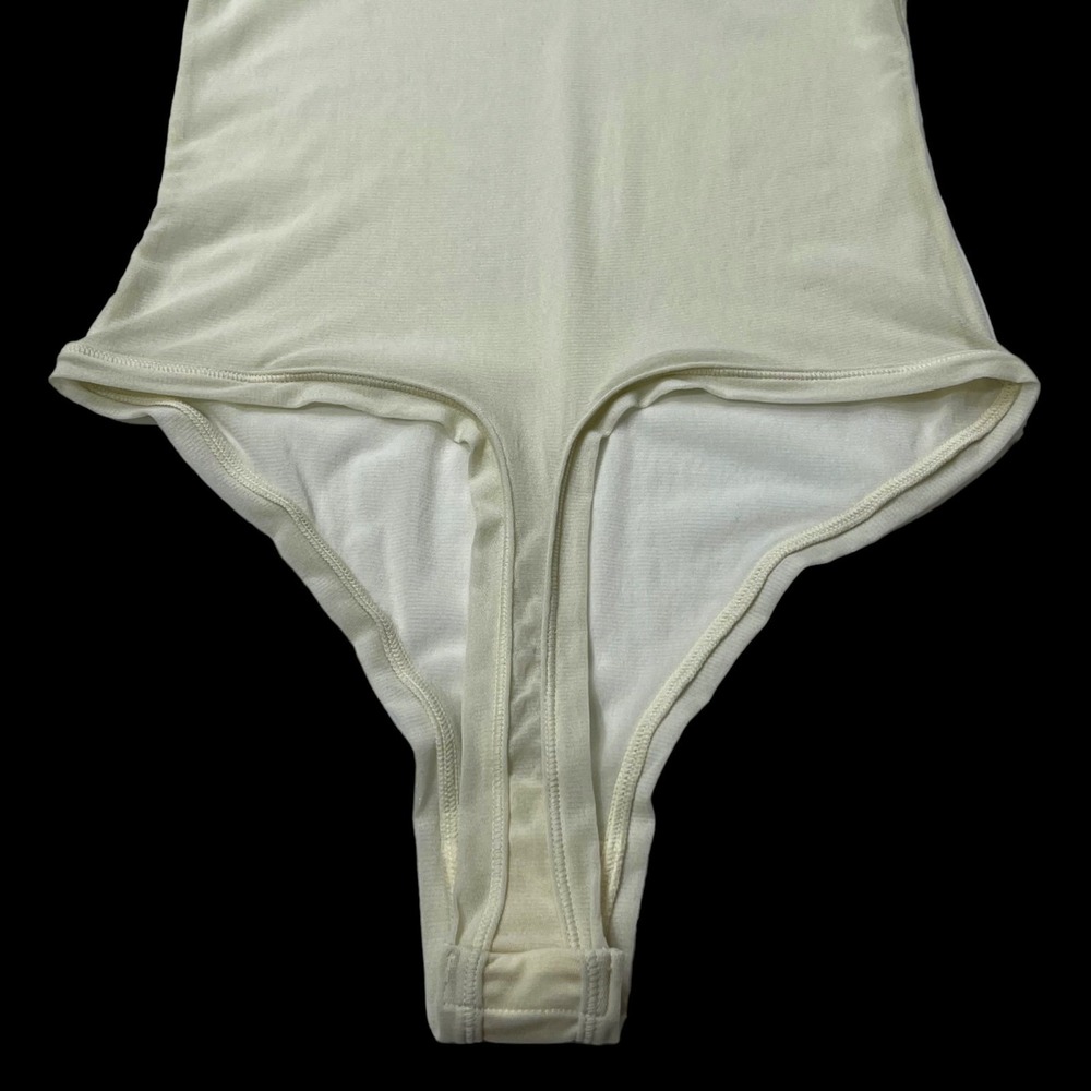 SKIMS Summer Mesh T-Shirt Bodysuit Bone Large - Picture 7 of 12
